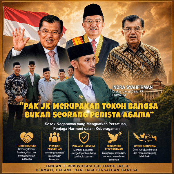 PAK JK MERUPAKAN TOKOH BANGSA, BUKAN SEORANG PENISTA AGAMA